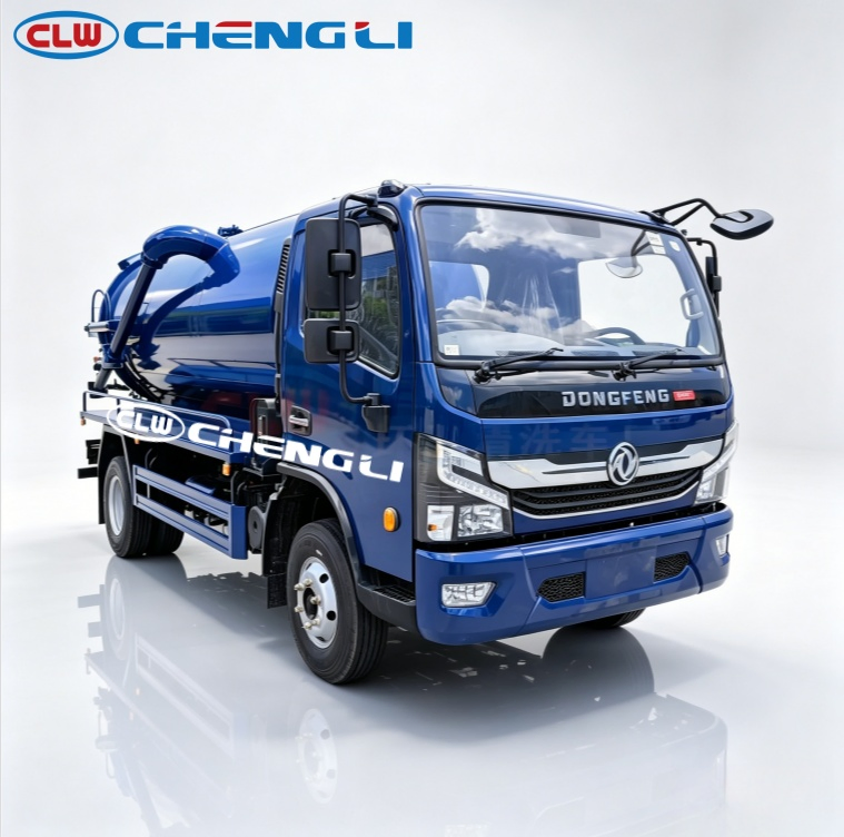 Dongfeng 8 m³ Vacuum Sewage Suction Truck